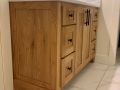 white oak vanity